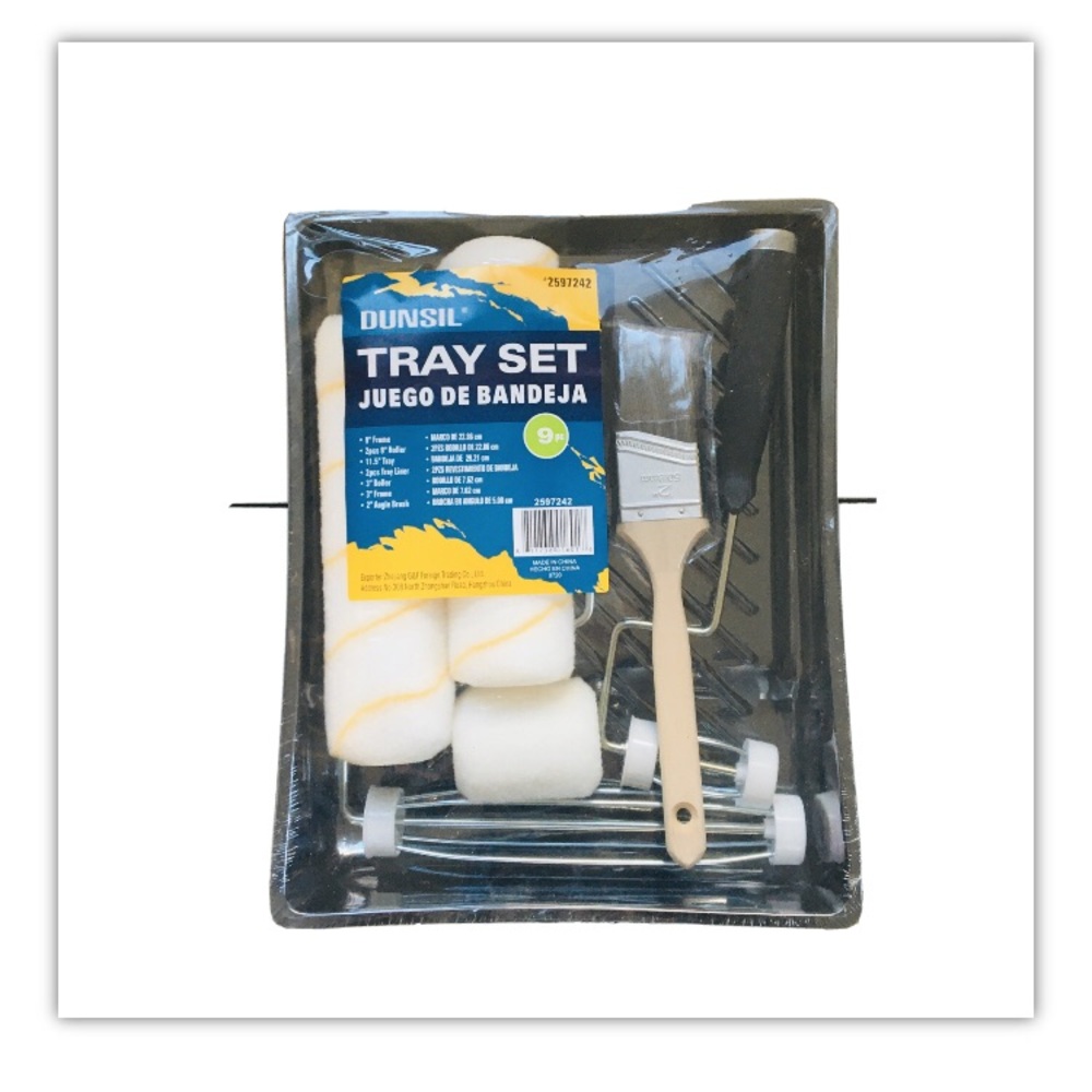 Paint Set Painting Tools Roller Brush Paint Tray.